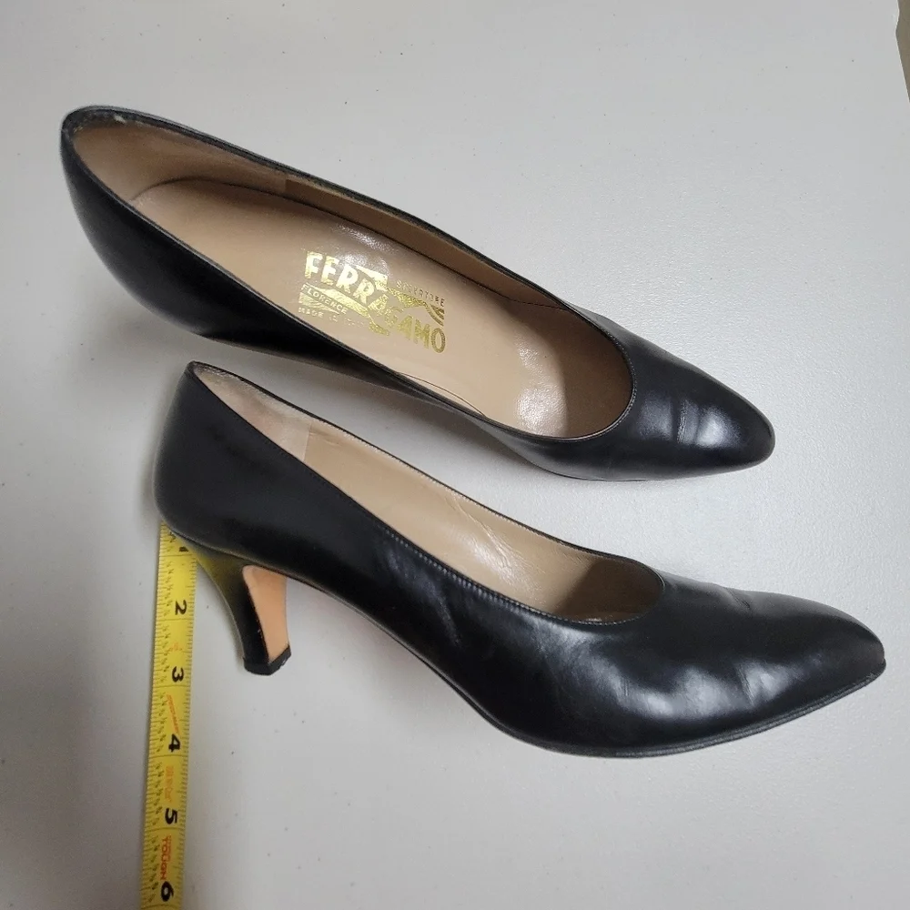 Salvatore Ferragamo Classic Leather Pump.